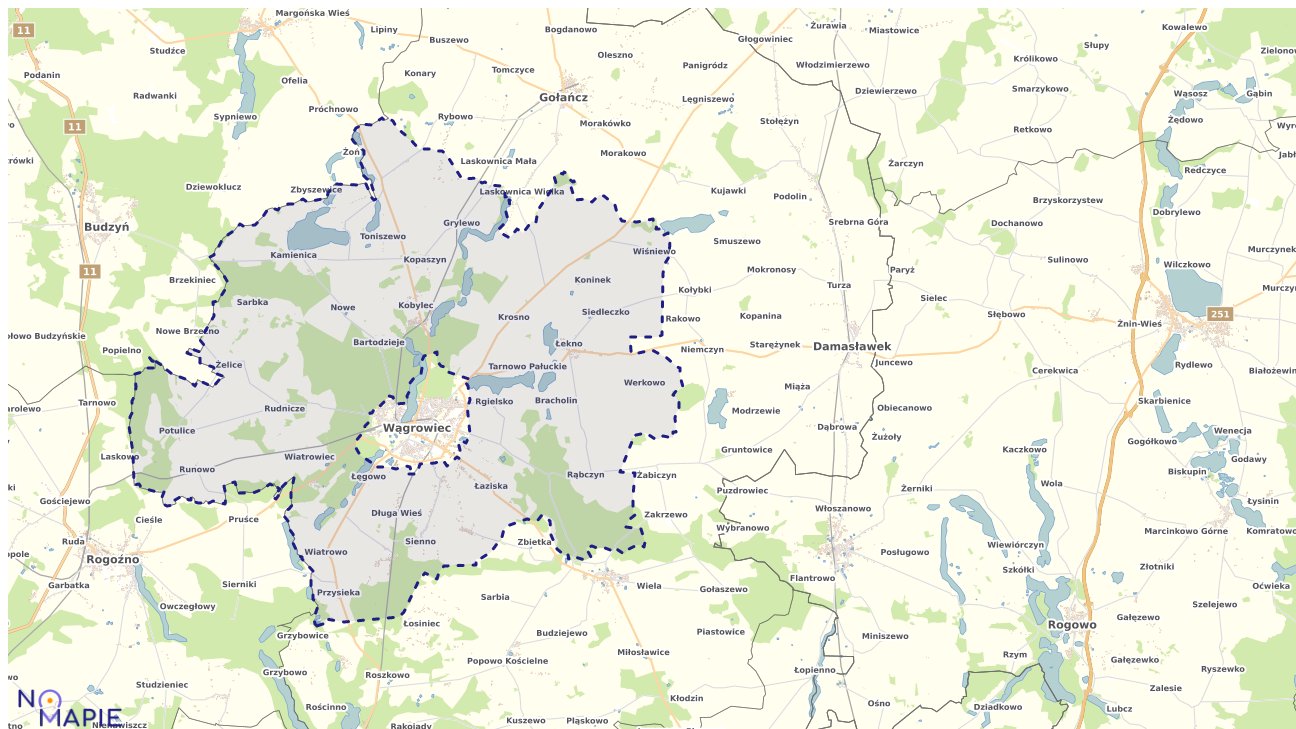 Mapa wyborów do sejmu Wągrowiec